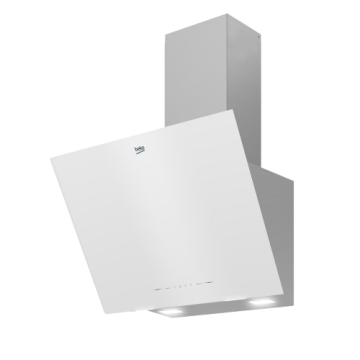Beko BDE 6041 B Beyaz Eğimli Davlumbaz