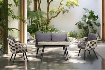 Bambi Minoa Rattan Midi Set (2+1+1+Sehpa)