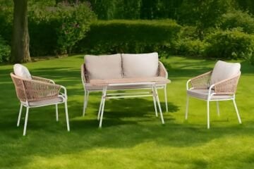 Bambi Panera Rattan Midi Set 2+1+1+Sehpa(60X110 CM)